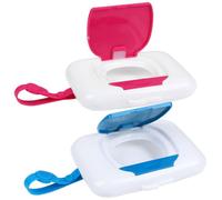 WESIEVYA 2 pièces Boîte de Rangement Lingettes Humides Portable Distributeur Compact Suspendu pour Garçon Fille Protection Séchage et Pratique pour Poussettes et Lits Accessoire Garçon