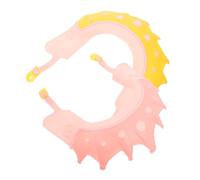 WESIEVYA 2 pièces Casquette Bain Garçon Fille Silicone Doux Protège Yeux et Oreilles et Étanche Visière de Bain pour Tout-petits Confort Lavage des Cheveux