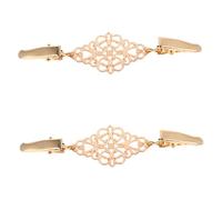 WESIEVYA 2 Pièces Clip De Pull En Alliage Pince à Châle Accessoire Vestimentaire Pince à Vêtements Pince à Chandail Pour Femmes Pinces à Vêtements Décoratives Golden Alliage De Zinc