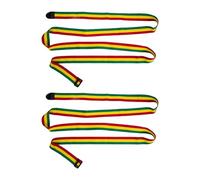 WESIEVYA 2 Sangles de Djembé Réglables en Coton Coloré Arc-en-ciel, Accessoires Confortables pour Tambour Africain et Percussion, Sangle D'épaule pour Instruments de Musique en Plein Air