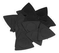 WESIEVYA 20 Médiators Triangulaires Noirs Accessoires Indispensables Pack de 20 Pièces pour Guitare Folk en Abs Antidérapants pour Guitaristes Adultes