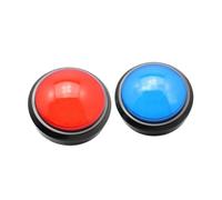 WESIEVYA 2pièces Boutons Buzzer De Réponse Électroniques avec Lampe LED Rouge Et Bleue pour Jeu Quiz Compétition Jouet Sonore Lumineux sans Pile