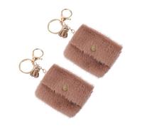 WESIEVYA 2pièces Porte-clés pour Sac à Monnaie Lot de Breloques pour Voiture Et Mini Sac Clip Métallique Pratique pour Ranger Petites Objets