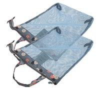 WESIEVYA 2pièces Trousse De Toilette Mesh De Pochettes Zippées Sac Cosmétique Portable pour Voyage Rangement Pratique Et Motif
