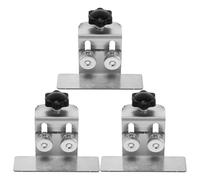 WESIEVYA 3 Pièces Gabarit de Pose de Porte D'armoire Outil pour Porte D'armoire Réglable en Acier Inoxydable Argenté Positionnement Précis D'armoire Suspendues