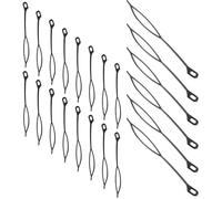 WESIEVYA 30 Pièces Aiguilles à Crochet pour Cheveux en Plastique Noir, Réutilisables et Faciles à Utiliser, Accessoires Polyvalents pour Dreadlocks et Tresses, Salon Coiffure