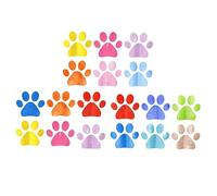WESIEVYA 3feuilles Autocollants Muraux Chien Pattes pour Décoration Salle De Bain Stickers Imperméables De Pattes De Chien Colorées pour Décoration Murale De Salle De Bain Et Chambre
