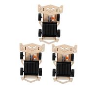 WESIEVYA 3Set Kit Solaire Voiture Éducative DIY pour Garçon Fille STEM Construction Créative avec Énergie Solaire Expérience Pratique et Apprentissage Mécanique
