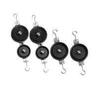 WESIEVYA 4 pièces Poulies Mécaniques pour Expériences Physiques Simple et Double Kit Pédagogique pour Levage et Enseignement des Principes Physique