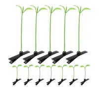 WESIEVYA 40 Pinces à Cheveux Créatives en Plastique Vert de Germes de Soja Légères et Adorables pour Filles, Accessoires Cheveux pour Costumes et Anniversaires