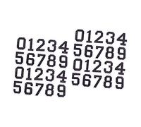 WESIEVYA 4ensembles Autocollants Numériques Autocollants Auto-adhésifs Pour T-shirts Et Vêtements Pour Football Et Sports Chiffres