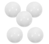 WESIEVYA 5 Perles Rondes Blanches en Acrylique pour Roue de Roulette, Accessoires Élégants et Pratiques pour Jeux de Soirée à Domicile, Améliorent L'expérience de Jeu