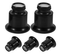 WESIEVYA 5 Pièces Loupe Bijoutier Loupe Oculaire Fixe sans Mains Professionnelle pour Inspection Horlogerie et Bijoux Lentille Compacte et Confortable