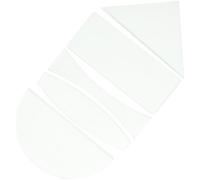 WESIEVYA 5pièces Lentilles Optiques Verre Transparent Triangulaire Rectangulaire pour Expériences Scientifiques et Enseignement