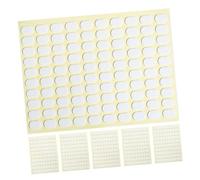 WESIEVYA 6 Feuilles de Stickers Double Face Transparents pour Ongles Français Supports Ovales sans Trace Accessoires pour Extensions et Réparation d'Ongles Outils Pratiques pour Nail