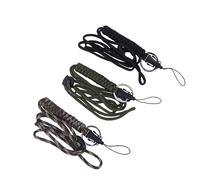 WESIEVYA 6 pièces Lanière Multifonction Paracorde Résistante avec Métallique Cordon Tour de Cou et Poignet Étanches Vert et Camouflage pour Badge Clés Téléphone Extérieur