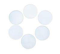 WESIEVYA 6 Pièces Lentille Optique Grossissante Outil Pédagogique Polyvalent en Verre Double Convexe Concave Bords Ronds Polis pour Expériences Scientifiques pour L'éducation Étudiants