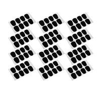 WESIEVYA 96 Coussinets en Caoutchouc Noir pour Embouchure de Saxophone Alto et Clarinette, Patchs Ovales Antidérapants 0,8 Mm, Protection Confortable pour Embout Buccal, Accessoires