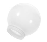 WESIEVYA Abat-Jour Globe En Acrylique Lait Blanc 6 Pouces Cache-LumièRe De Porche Pour Lampadaire ExtéRieur DéCoration Lumineuse Jardin Patio