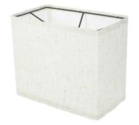 WESIEVYA Abat-Jour Rectangulaire en Lin Fin Amovible Couvercle Blanc Rustique pour Lampe de Table et Lampadaire Adapté pour Chambre et Bureau