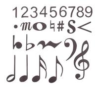 WESIEVYA Aimants de Notes de Musique Magnétiques Grands Formats 32,5 X 25,7 Cm pour Tableau Blanc Magnétique Effaçable à Sec, Accessoires Pédagogiques pour L'éducation Musicale