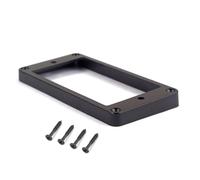 WESIEVYA Anneau de Montage pour Micro Double Bobine Guitare Électrique Cadre Plastique Noir avec Vis Accessoire Remplacement pour Luthiers et Guitaristes
