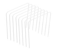 WESIEVYA Arceaux de Croquet Piquets de Sol 8 Pièces en Fer Blanc Faciles à Assembler pour Jeux de Pelouse en Extérieur pour Activités Familiales et Matchs Multijoueurs