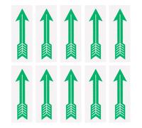 WESIEVYA Autocollants Fléchés Indiquant la Direction, 10pcs en Pp Vert, Faciles à Utiliser et Pratiques à Transporter pour Signalisation Industrielle