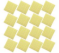WESIEVYA Autocollants Numérotés Imperméables Jaunes pour Classification, 100 Feuilles de Stickers Adhésifs Ronds de Chiffres, Taille 10mm, pour Organisation Vêtements