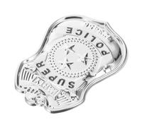 WESIEVYA Badge Police Étoile Trois Branches Métal Accessoire Costume Homme Insigne Déguisement Cosplay Et Léger Ornement De Mode Pour Vêtements