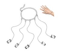 WESIEVYA Bagues à Maillons Ouvertes Bijoux Punk Pour Doigt Décoration De Main Ajustable