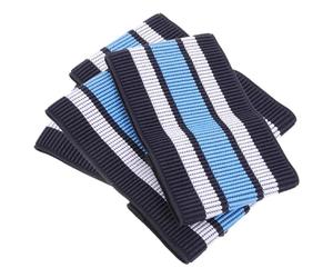 WESIEVYA Bandes Élastiques pour Jambes de Vélo VTT 2 Paires, Sangles Ajustables pour Bas de Pantalon en Élastique Bleu, Équipement Polyvalent pour Cyclisme, Randonnée et Activités de Plein