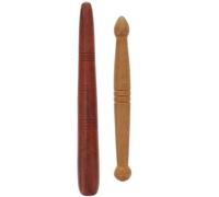 WESIEVYA Bâton de Massage et D'acupression en Bois 2pcs, Masseur de Soin Peau Confortable et Compact pour Réflexologie, Usage en Institut de Beauté Domicile
