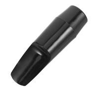 WESIEVYA Bec de Saxophone Alto Noir en Plastique Standard, Embouchure de Saxophone Soprano Compatible, Accessoire pour Instrument à Vent, Améliore la Projection Sonore pour Performance