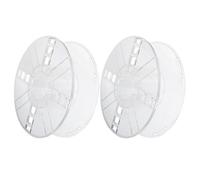 WESIEVYA Bobines en Plastique Ps Lisse et Structure Stable pour Imprimante 3d, Lot de 2 Pièces Accessoire de Remplacement pour Bobine D'extrudeur