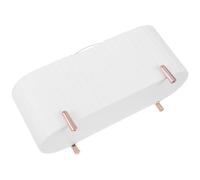 WESIEVYA Boîte de Rangement Transparente pour Coton Démaquillant Couvercle, Organiseur à 3 Compartiments en Plastique pour Éponges de Maquillage, pour Salle de Bain et Coiffeuse