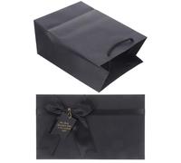 WESIEVYA Boîte Élégante pour Parfum et Rouge à Lèvres, Coffret Carré Romantique Noire en Papier et Polyester pour Festivals et Mariage