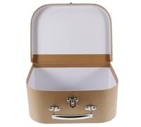 WESIEVYA Boîte Présent en Papier Kraft Poignée, Coffret Élégant pour Emballage et Rangement, pour Mariage et Présents, Style Chic et Fonctionnel