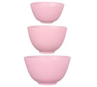 WESIEVYA Bol Beauté en Silicone Résistant aux Chocs, Lot de 3 Bols pour Mélanger Masques Faciaux et Ingrédients, pour Institut de Beauté et Usage Domestique