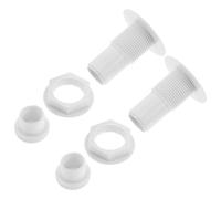 WESIEVYA Bouchons de Vidange Accessoires Compatibles pour Congélateur en Plastique Blanc Lot de 2 Étanchéité pour Appareils Frigorifiques