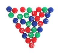WESIEVYA Boules de Bingo Colorées Numérotées en Plastique Sachet de Remplacement pour Tirage au Sort Mark Six Accessoires Loto pour Jeux de Tombola et Kermesse Balles Décoratives