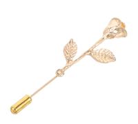 WESIEVYA Broche de Col Homme Épingle à Cravate Vintage Fleur Or, Petite Broche Costume Élégante, Épinglette pour Chemise et Smoking, Accessoire Mode Cérémonie et Bureau