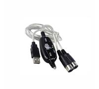 WESIEVYA Câble en pour Instruments Électroniques vers USB Cuivre Noir, Transmission Stable des Données, Compatible et Clavier Ordinateurs Partout