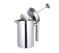 WESIEVYA Cafetière à Piston Double Paroi Mug Thermique 800ml en Acier Inoxydable Facile à Nettoyer, Design Moderne pour Camping et Voyage