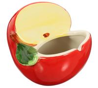 WESIEVYA Cendrier en Céramique Créatif Peint la Main de Fruit Rouge, Décoratif et Sûr Maison Bureau, Toucher Confortable et Design Délicat