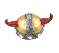 WESIEVYA Chapeau Viking pour Halloween Masquerade et Cosplay Accessoire de Photo Éblouissant pour Performances Scéniques
