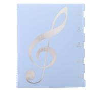 WESIEVYA Classeur pour partitions - Format A4, pour piano et guitare, reliure spirale, ouverture à plat, idéal pour la pratique du piano et du chant choral, avec intercalaires, capacité