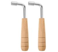 WESIEVYA accordage avec Poignée en Bois Hexagonale en Acier Inoxydable pour Harpe 2pcs 7.0, Performance Fiable et Design Convivial pour Instruments à Cordes