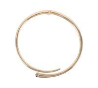 WESIEVYA Collier Ras du Cou Ouvert à Charnière à Ressort en Métal Lisse, Collier Ras du Cou Femme Style Géométrique Minimaliste, Bijou Punk pour Mariage et Fêtes D'été Plage
