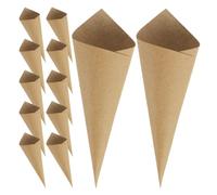 WESIEVYA Cônes de Pétales à Confettis en Papier Kraft 60 Pièces pour Mariage Fête, Porte-Cornet Pratique pour Petits Bouquets et Confettis, Décoration Événementielle Écologique et Élégante